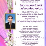 CẦU NGUYỆN CHO ÔNG PHANXICÔ XAVIÊ TRƯƠNG BẰNG PHƯƠNG