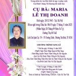 CẨU NGUYỆN CHO CỤ BÀ MARIA LÊ THỊ DOANH