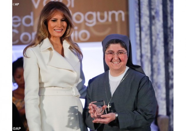Một nữ tu người Syria nhận giải thưởng Phụ nữ quốc tế về lòng can đảm