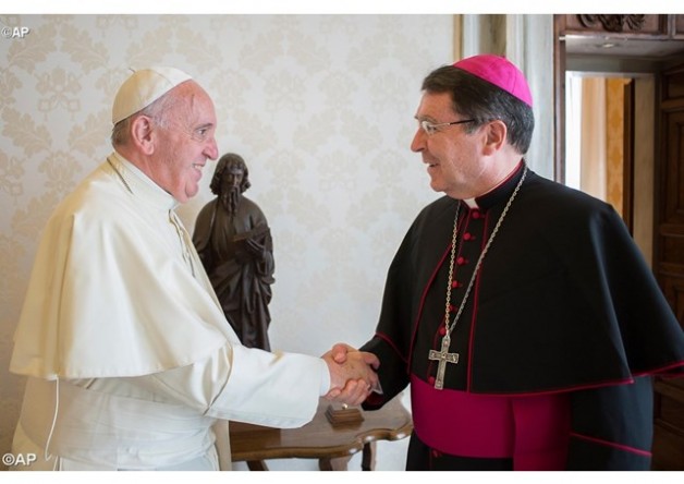 Sứ thần Tòa Thánh Christophe Pierre, người chuẩn bị cuộc gặp của Tổng thống Mỹ với Đức Giáo hoàng