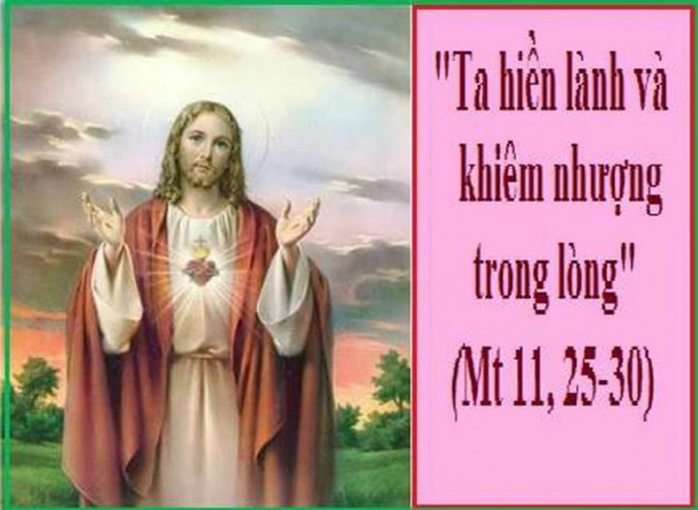 LỜI CHÚA LỄ THÁNH TÂM CHÚA GIÊSU NĂM A – Lễ Trọng THÁNH HOÁ CÁC LINH MỤC (23/6/2017) – (Mt 11, 25-30) – THÁNG THÁNH TÂM CHÚA GIÊSU