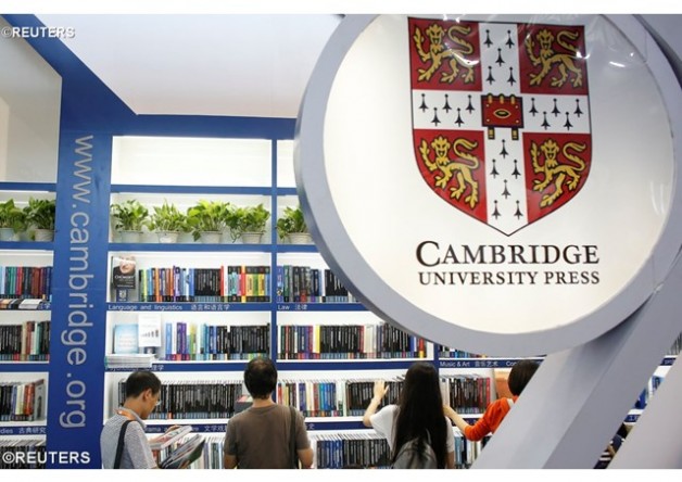 Các bài báo bị kiểm duyệt của nhà xuất bản đại học Cambridge