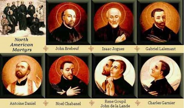 Ngày 19 tháng 10  THÁNH GIOAN BƠ-RÊ-BỐP, I-SA-ÁC GIO-GƠ(GIOAN BRÉBEUF , ISAAC JOGUES) và các bạn Tử Đạo