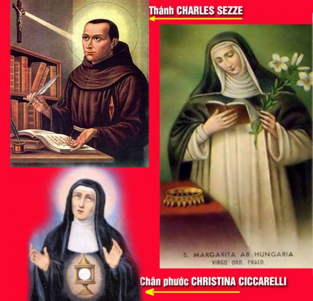 Ngày 18/01 THÁNH CHARLES SEZZE, Tu sĩ (1613-1670) ⭐ THÁNH MAGARITA HUNGARI, Trinh nữ (1242-1271) ⭐ CHÂN PHƯỚC CHRISTINA CICCARELLI.