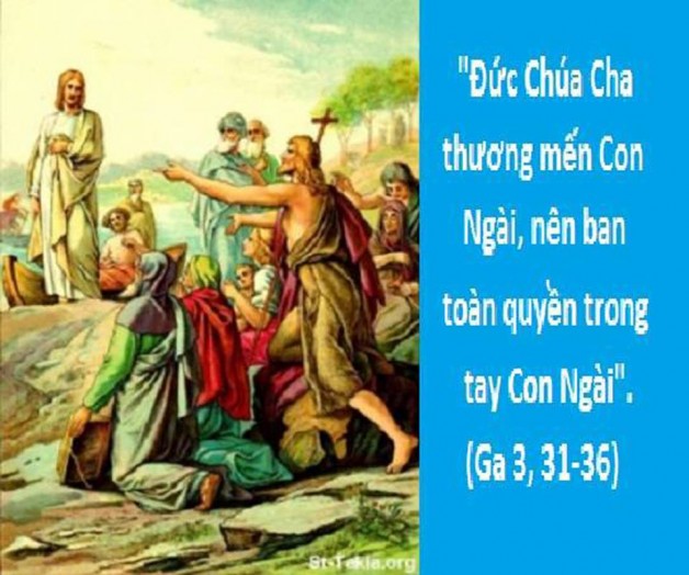 LỜI CHÚA THỨ NĂM TUẦN II PHỤC SINH 2018 (12/4/2018) – (Ga 3, 31-36)