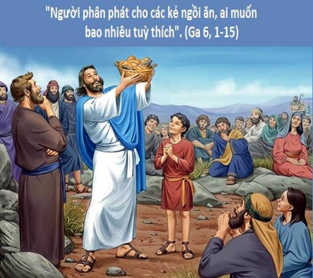 LỜI CHÚA CHÚA NHẬT XVII THƯỜNG NIÊN NĂM B (29/7/2018) – (Ga 6, 1-15)