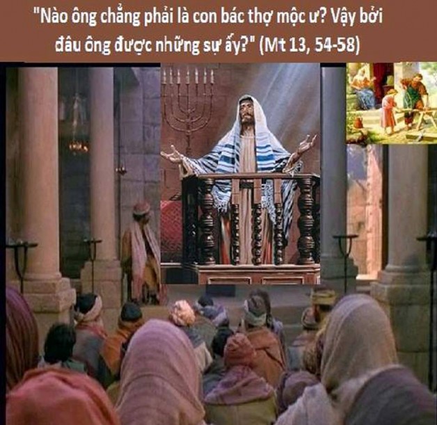 LỜI CHÚA THỨ SÁU TUẦN XVII THƯỜNG NIÊN NĂM CHẴN (03/8/2018) – (Mt 13, 54-58) – THỨ SÁU ĐẦU THÁNG.