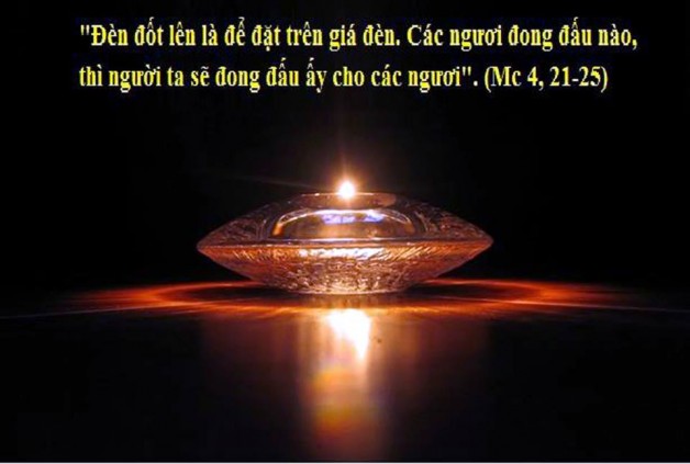 LỜI CHÚA THỨ NĂM TUẦN III THƯỜNG NIÊN NĂM LẺ (31/01/2019) – ( Mc 4, 21-25) – 26 THÁNG CHẠP MẬU TUẤT 2018.