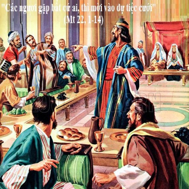 LỜI CHÚA THỨ NĂM TUẦN XX THƯỜNG NIÊN NĂM LẺ (22/8/2019) – (Mt 22, 1-14) – LỄ ĐỨC MARIA NỮ VƯƠNG, Lễ Nhớ. DỤ NGÔN TIỆC CƯỚI