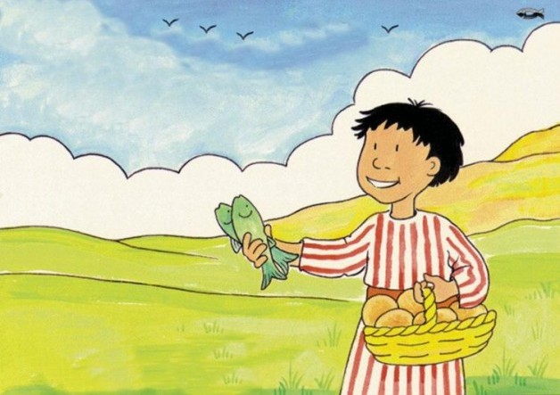 Các mảnh vụn của năm cái bánh và hai con cá