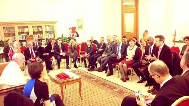 Các kitô hữu Pháp nói chuyện ngô khoai với Đức Phanxicô