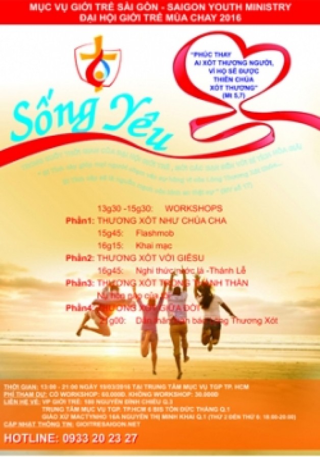 Chương trình Đại hội Giới trẻ mùa Chay 2016: “Sống Yêu”