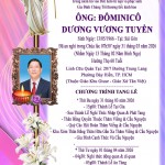 CẦU NGUYỆN CHO ÔNG ĐAMINH DƯƠNG VƯƠNG TUYỀN