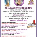 CẦU NGUYỆN CHO CỤ BÀ MARIA NGUYỄN THỊ KIM OANH
