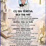 CẦU NGUYỆN CHO CỤ BÀ TÊRESA BÙI THỊ MỸ