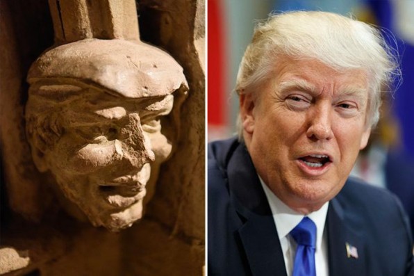 Bất ngờ phát hiện bức tượng cổ 700 năm giống hệt Tổng thống Mỹ Donald Trump