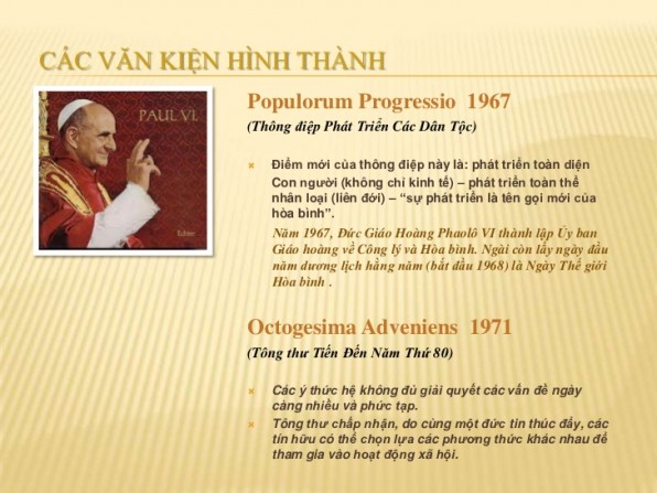 Tóm lược phần đầu và phần hai của Thông điệp Populorum progressio
