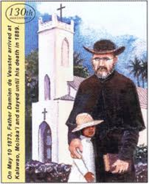 Ngày 10/5  Chân phước Damien Molokai (1840-1889).
