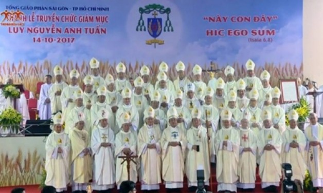 Thánh lễ Truyền chức Giám mục cho Cha Luy Nguyễn Anh Tuấn