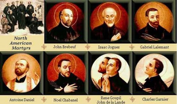 Ngà y 19 tháng 10 THÃNH GIOAN BÆ -RÊ-Bá»P, I-SA-ÃC GIO-GÆ (GIOAN BRÉBEUF , ISAAC JOGUES) và các bạn Tá» Äạo