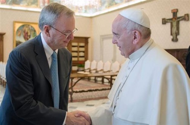 Đức Phanxicô gặp chủ tịch của Google tại Vatican