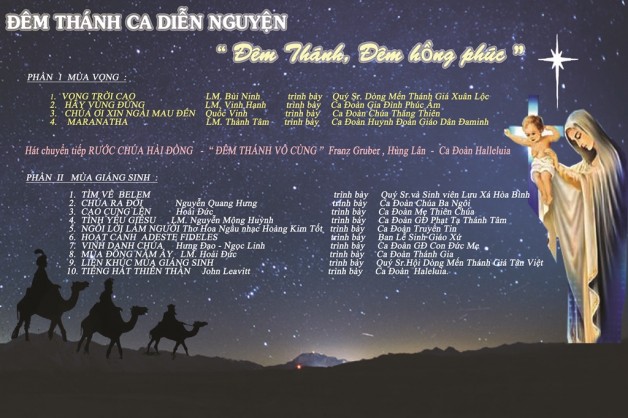 ĐÊM THÁNH CA DIỄN NGUYỆN GIÁNG SINH NĂM 2018 – GIÁO XỨ TÂN VIỆT