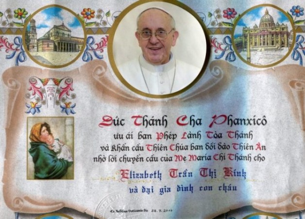 Bây giờ bạn có thể xin Phép lành Tòa Thánh qua mạng