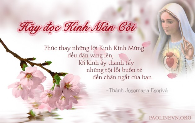 Thánh lễ mừng kính Đức Mẹ Mân Côi _ Bổn mạng giáo họ Môi Khôi  vào lúc 17g ngày CN 4/10/2015