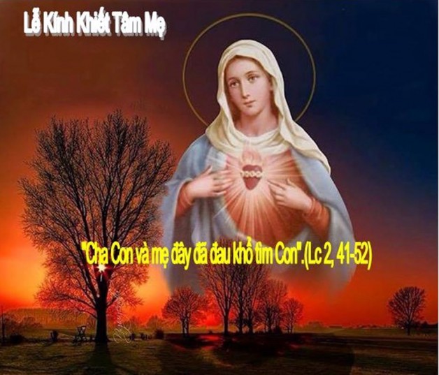 LỜI CHÚA THỨ BẢY TUẦN XI THƯỜNG NIÊN NĂM CHẴN 2020 (20/6/2020) – (Lc 2, 41 – 52) THÁNG THÁNH TÂM CHÚA GIÊSU. LỄ TRÁI TIM VÔ NHIỄM ĐỨC MARIA – Lễ Nhớ.