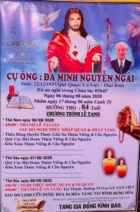 GIÁO XỨ TÂN VIỆT THÀNH KÍNH PHÂN ƯU