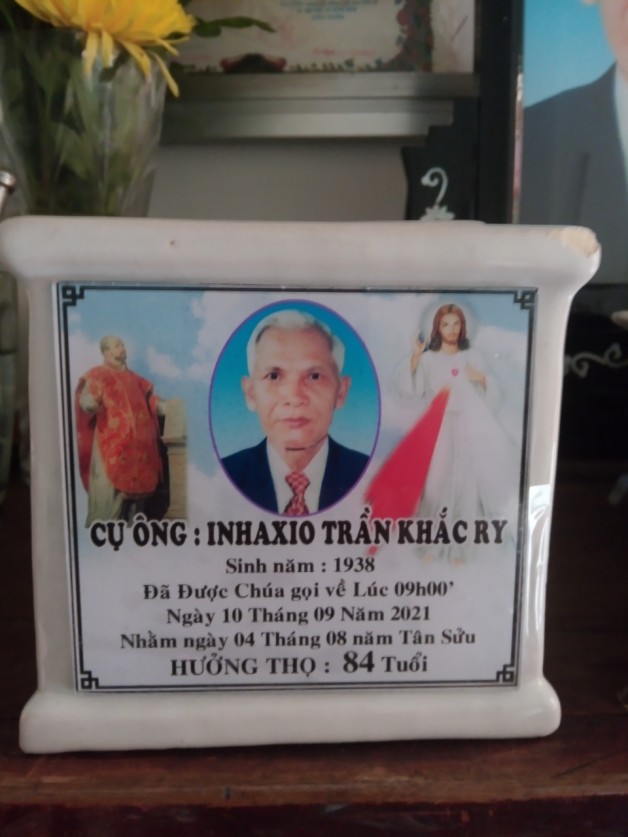 CẦU NGUYỆN CHO CỤ ÔNG Inhaxio TRẦN KHẮC RY
