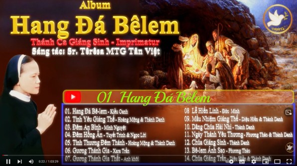 Album HANG ĐÁ BÊLEM 🎵 Thánh Ca Giáng Sinh – Imprimatur 🎼 Sáng tác: Sr. Têrêsa MTG Tân Việt