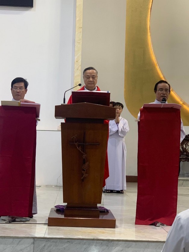 Bài Thương Khó Chúa Giêsu Theo Thánh Gioan, Do cha xứ đaminh Vũ Ngọc Thủ giảng lễ