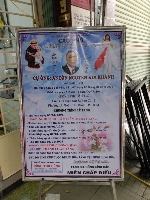 CẦU NGUYỆN CHO CỤ ÔNG AnTon Nguyễn Kim Khánh