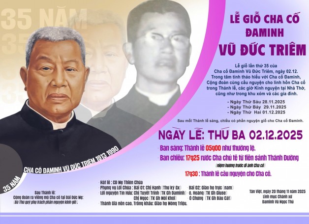 Lễ Giỗ Cha Cố ĐaMinh Vũ Đức Triêm