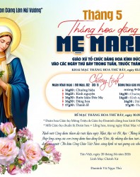 Tháng hoa dâng Mẹ Maria