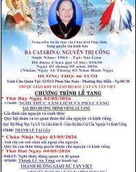 CẦU NGUYỆN CHO BÀ CATARINA NGUYỄN THỊ CÔNG