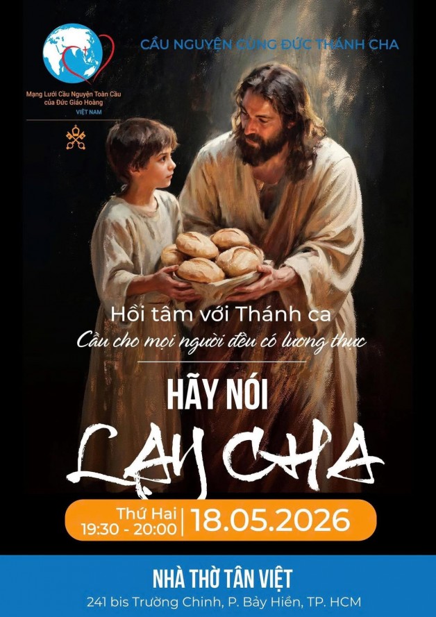 Cầu nguyện theo ý Đức Thánh Cha tháng 5/2026 “CẦU CHO MỌI NGƯỜI ĐỀU CÓ LƯƠNG THỰC”