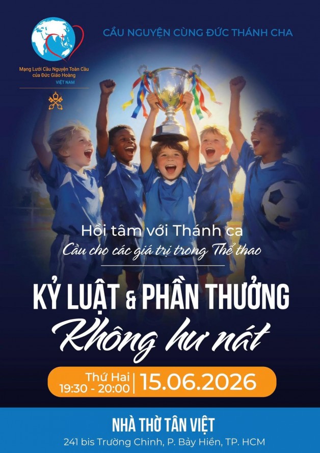 Cầu nguyện theo ý Äức Thánh Cha tháng 6/2026 “CẦU CHO CÃC GIà TRỊ TRONG THỂ THAO”