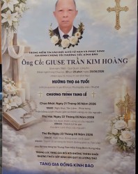 CẦU NGUYỆN CHO ÔNG CỠGIUSE TRẦN KIM HOÀNG