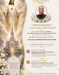CẦU NGUYỆN CHO CỤ BÀ MARIA NGÔ THỊ QUY