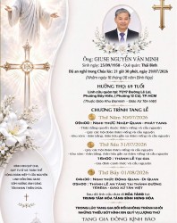 CẦU NGUYỆN CHO ÔNG GIUSE NGUYỄN VĂN MINH.