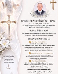 CẦU NGUYỆN CHO ÔNG GIUSE NGUYỄN CÔNG DOANH