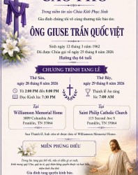 Cầu Nguyện Cho Ông Giuse Trần Quốc Việt