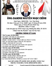 CẦU NGUYỆN CHO ÔNG ĐAMINH NGUYỄN NGỌC CHỈNH